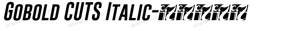 Gobold CUTS Italic字体转换